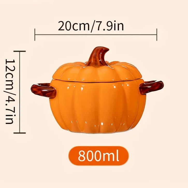 Ceramic Pumpkin Casserole Dish