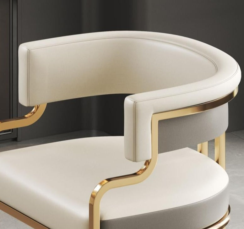 Gold Trim Accent Chair