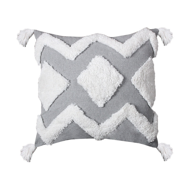 Tassel Cushion Cover (Cover Only,Filling Not Included)