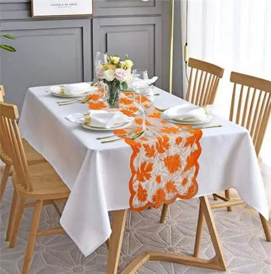 Lace Maple Leaf Table Runner