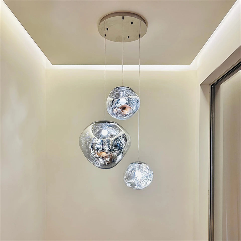 Iridescent Pendant Lights