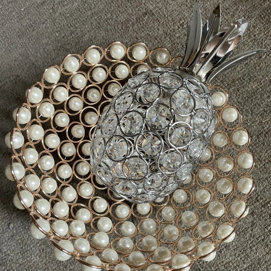 silver pineapple decor