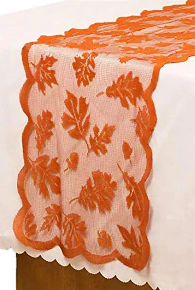 Lace Maple Leaf Table Runner