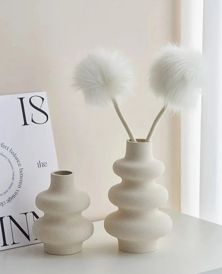 Curved Edges Ceramic Vase