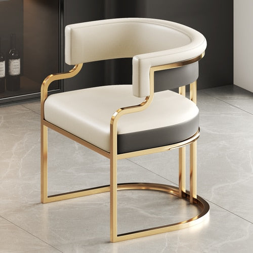 Gold Trim Accent Chair