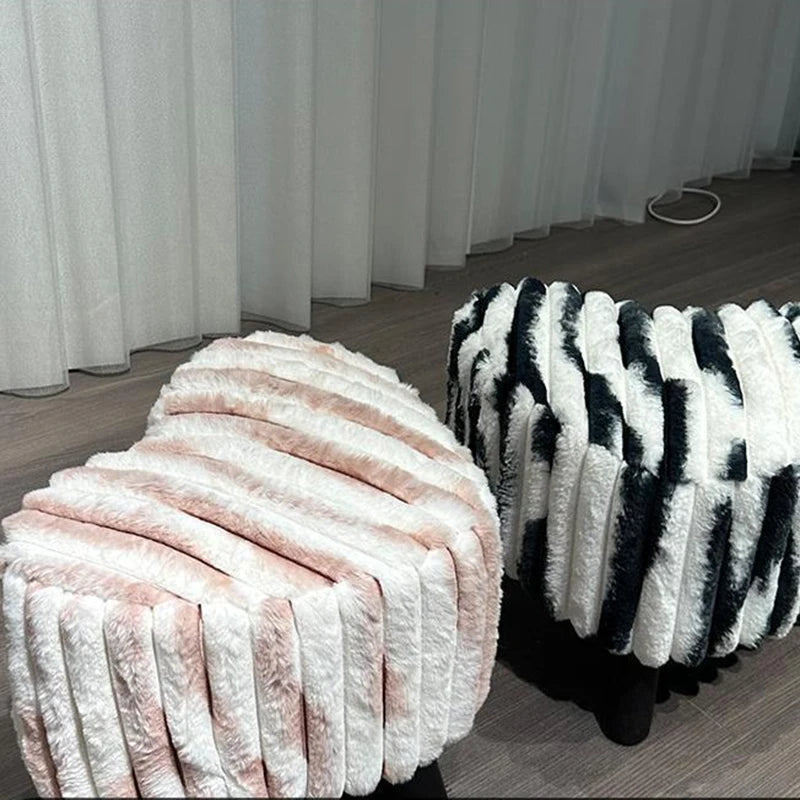Plush Cushy Floor Stool