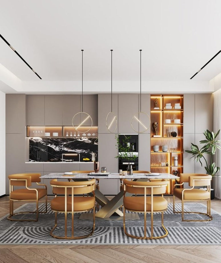 Gold Trim Accent Chair