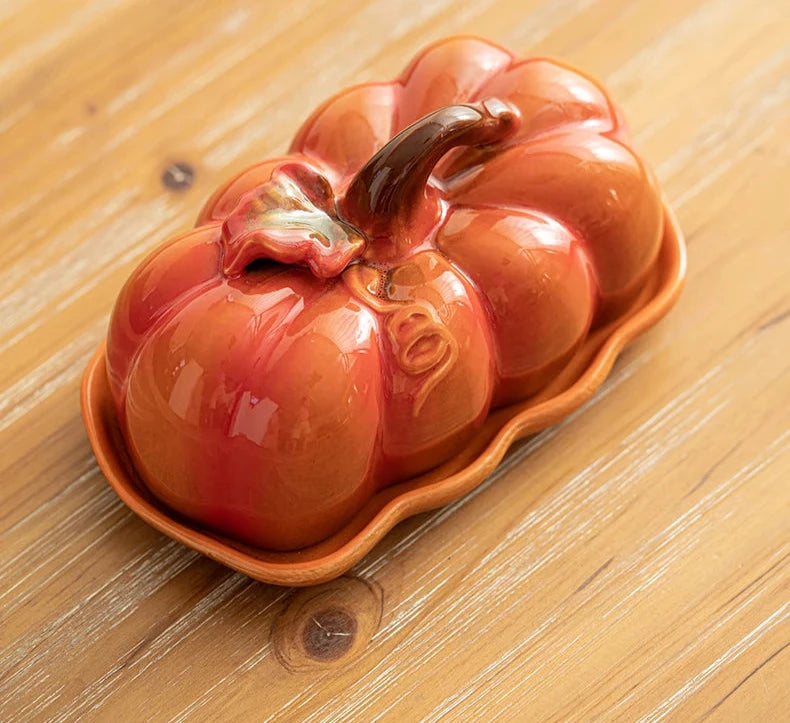 Pumpkin Plate and Lid