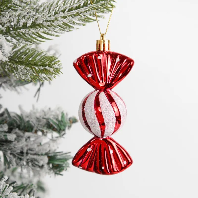 Red and White Striped Ornaments