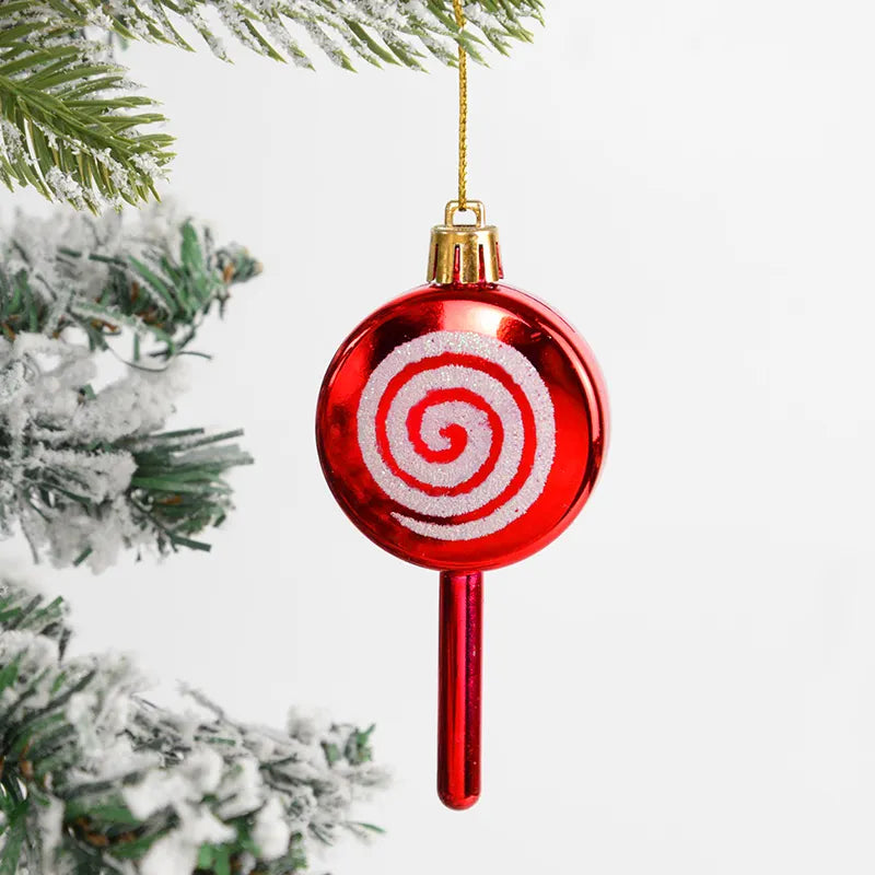 Red and White Striped Ornaments