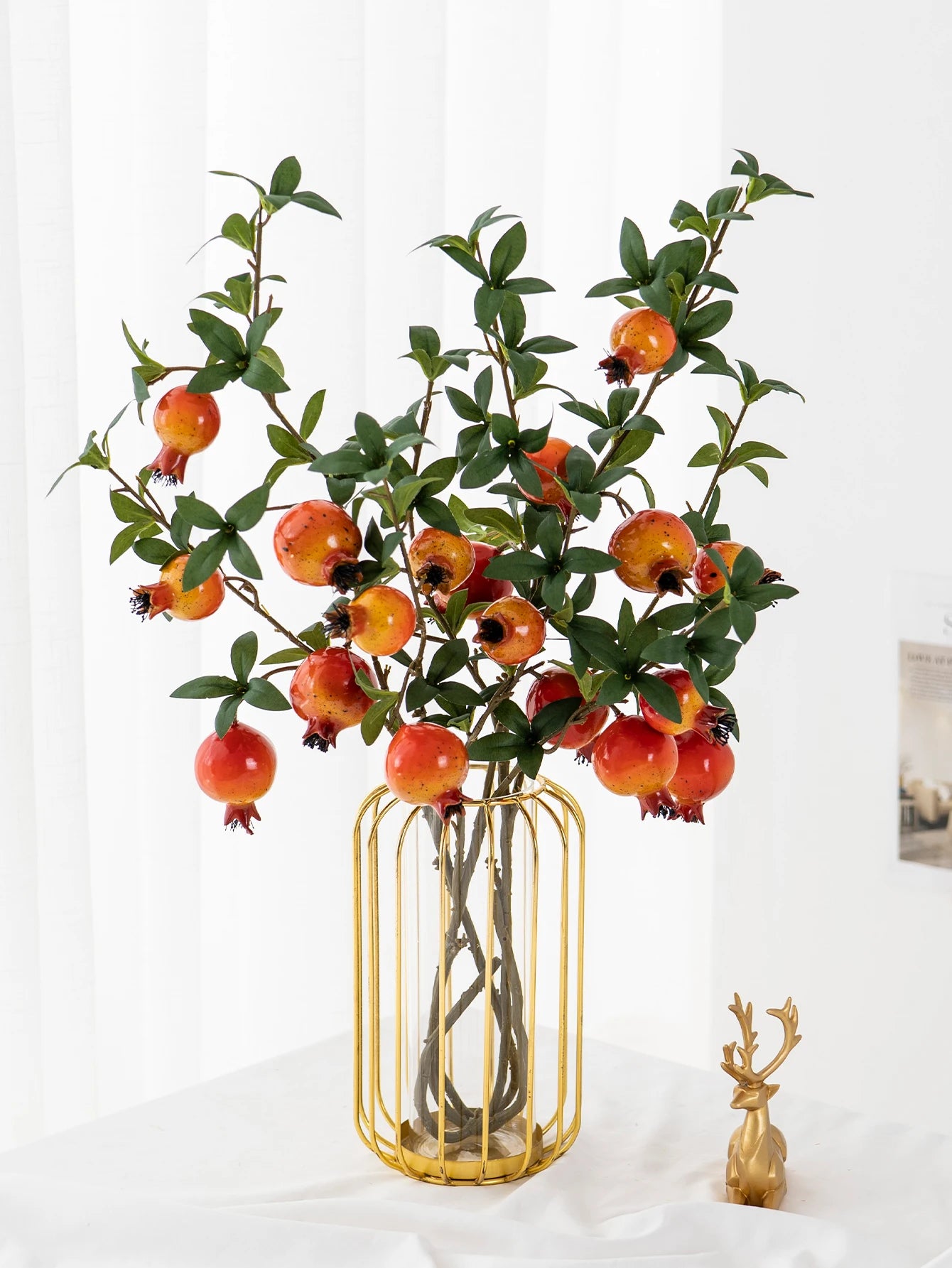 (1pc) Artificial Pomegranate Branch