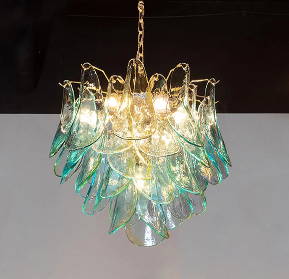Glass Petal Chandelier