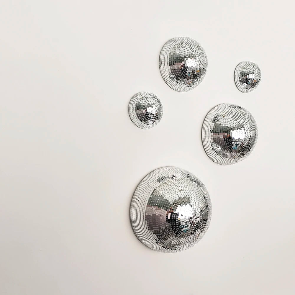 Mirrored Metallic Wall Disco Ball