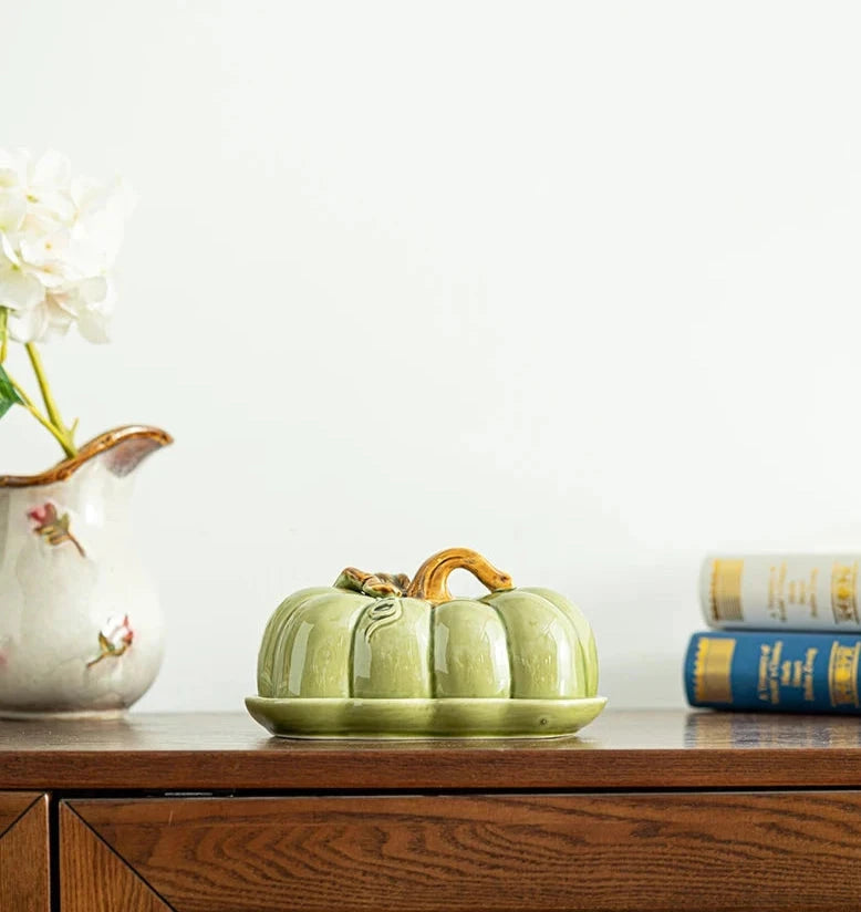 Pumpkin Plate and Lid