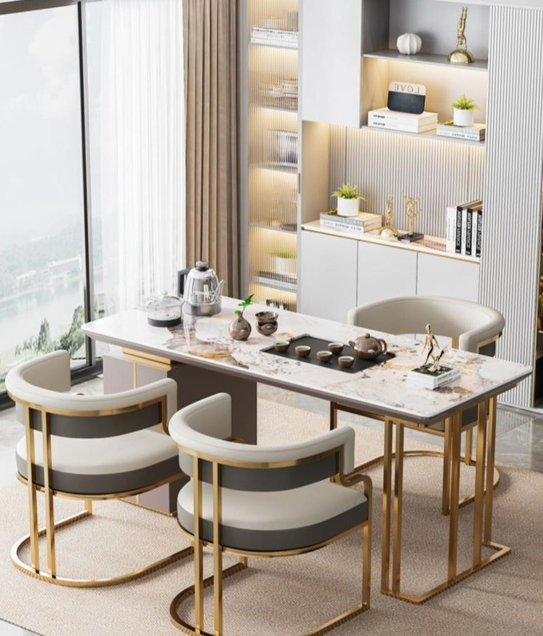 Gold Trim Accent Chair