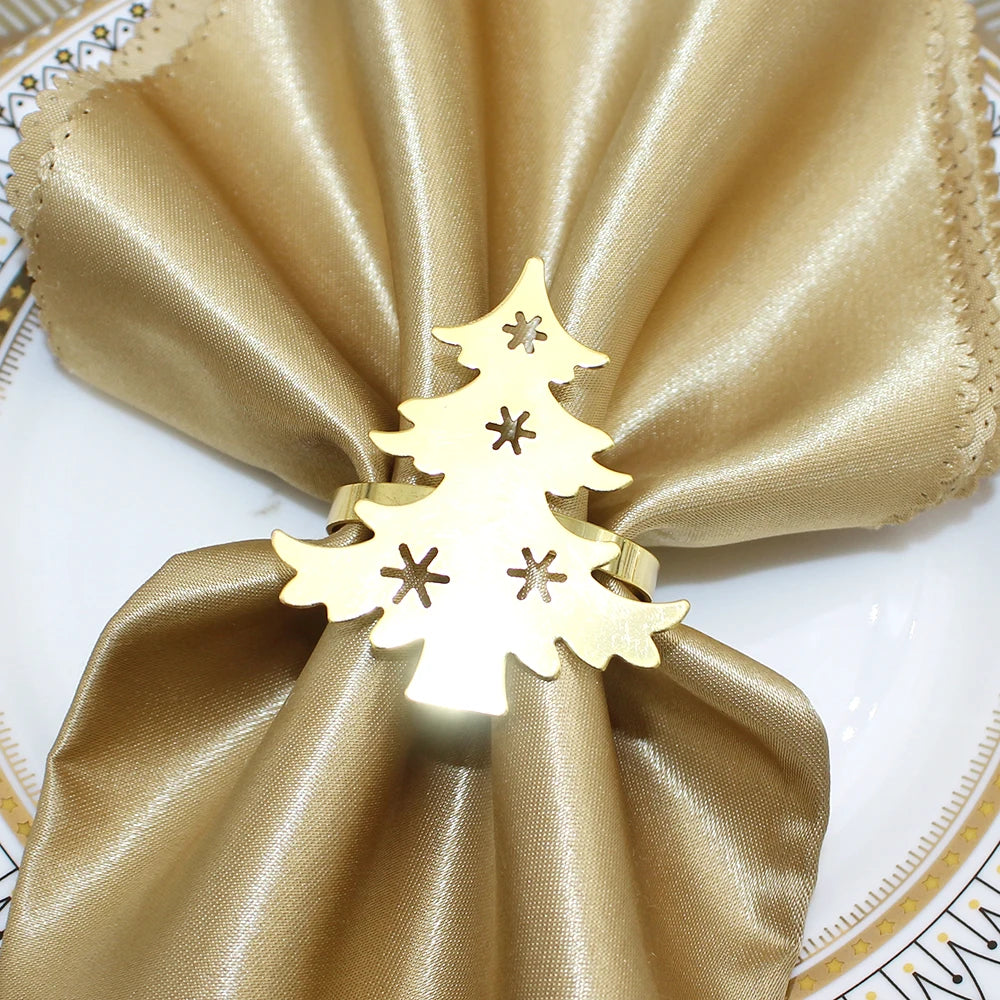 12Pcs Christmas Tree Napkin Ring