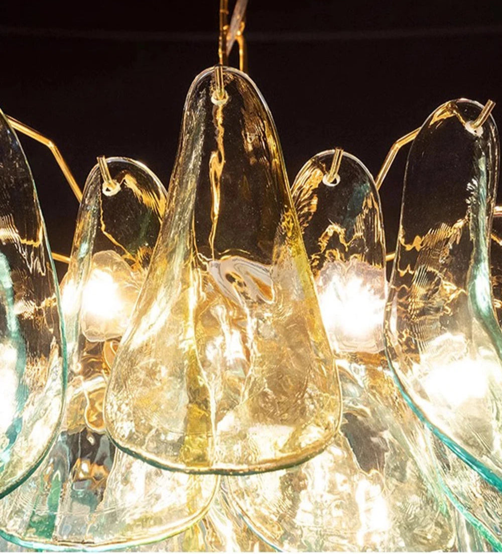 Glass Petal Chandelier
