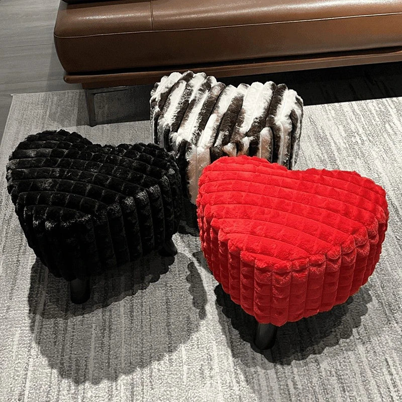 Plush Cushy Floor Stool