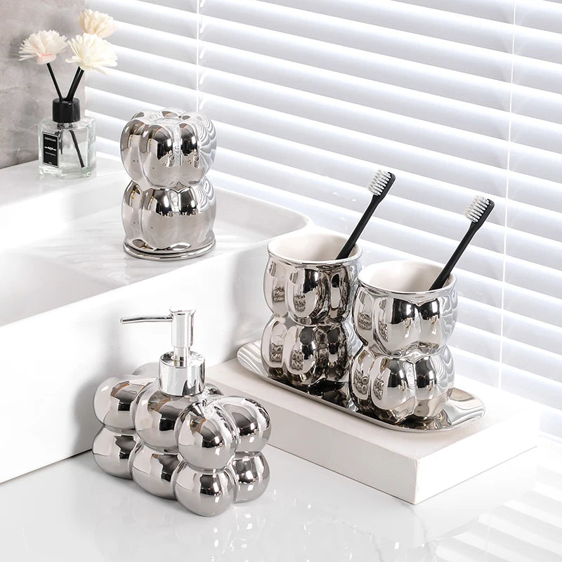 elegant bathroom accessories set