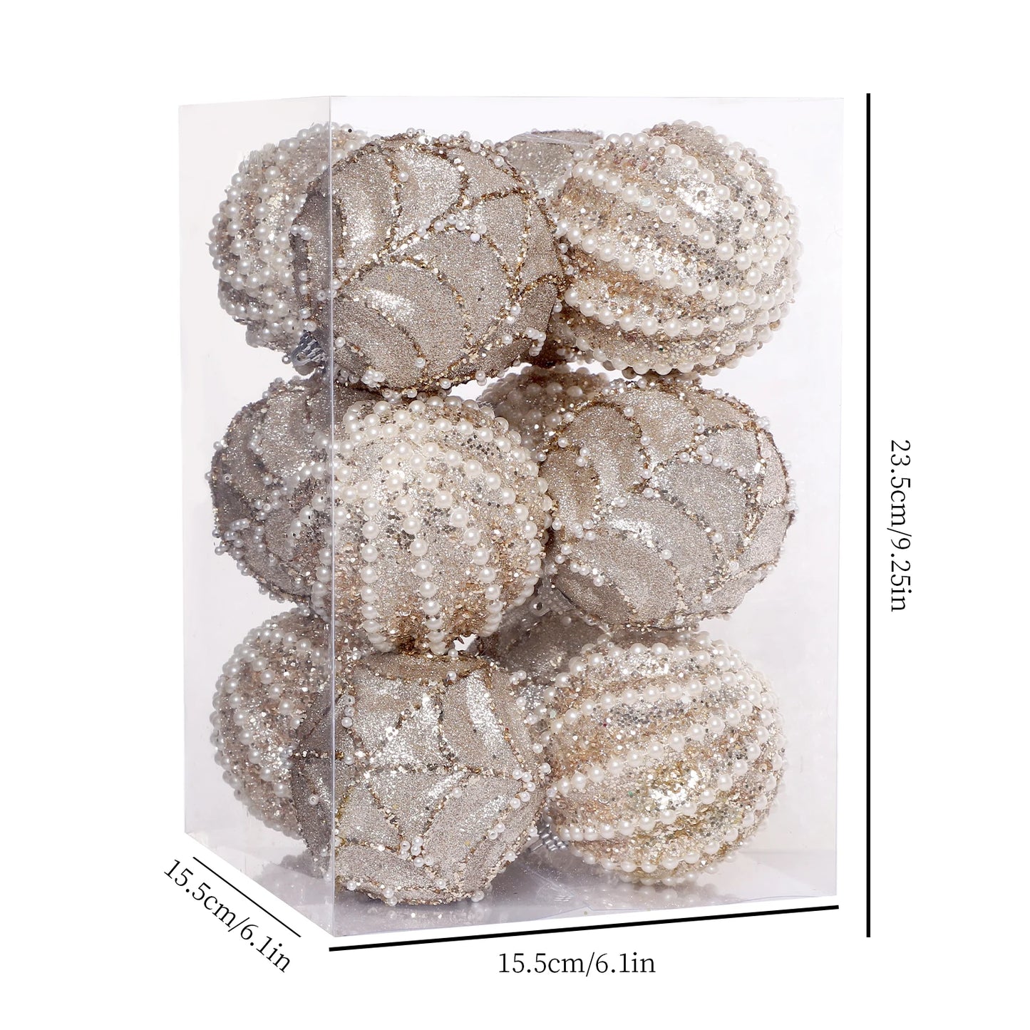 Chic Pearl Accent Ornaments