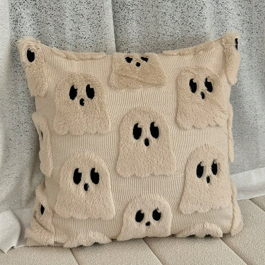 Beige Ghost Pillow Covers