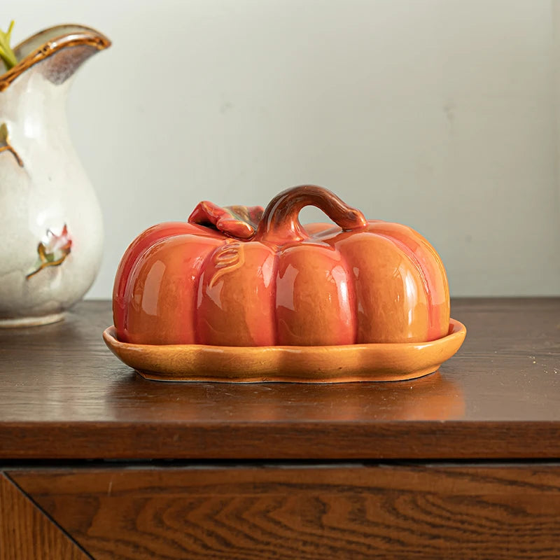 Pumpkin Plate and Lid