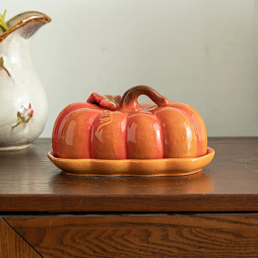 Pumpkin Plate and Lid