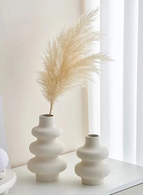 Curved Edges Ceramic Vase