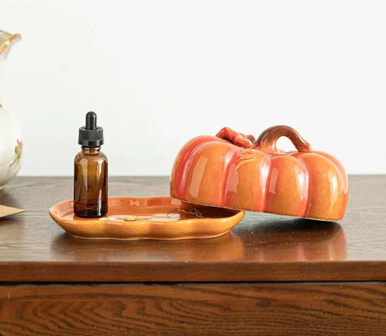 Pumpkin Plate and Lid