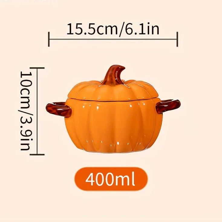 Ceramic  Pumpkin Casserole Dish