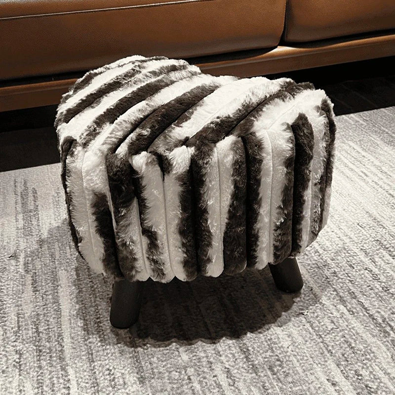 Plush Cushy Floor Stool