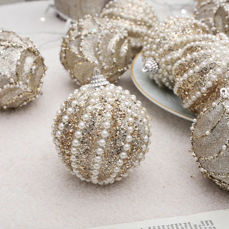 Chic Pearl Accent Ornaments