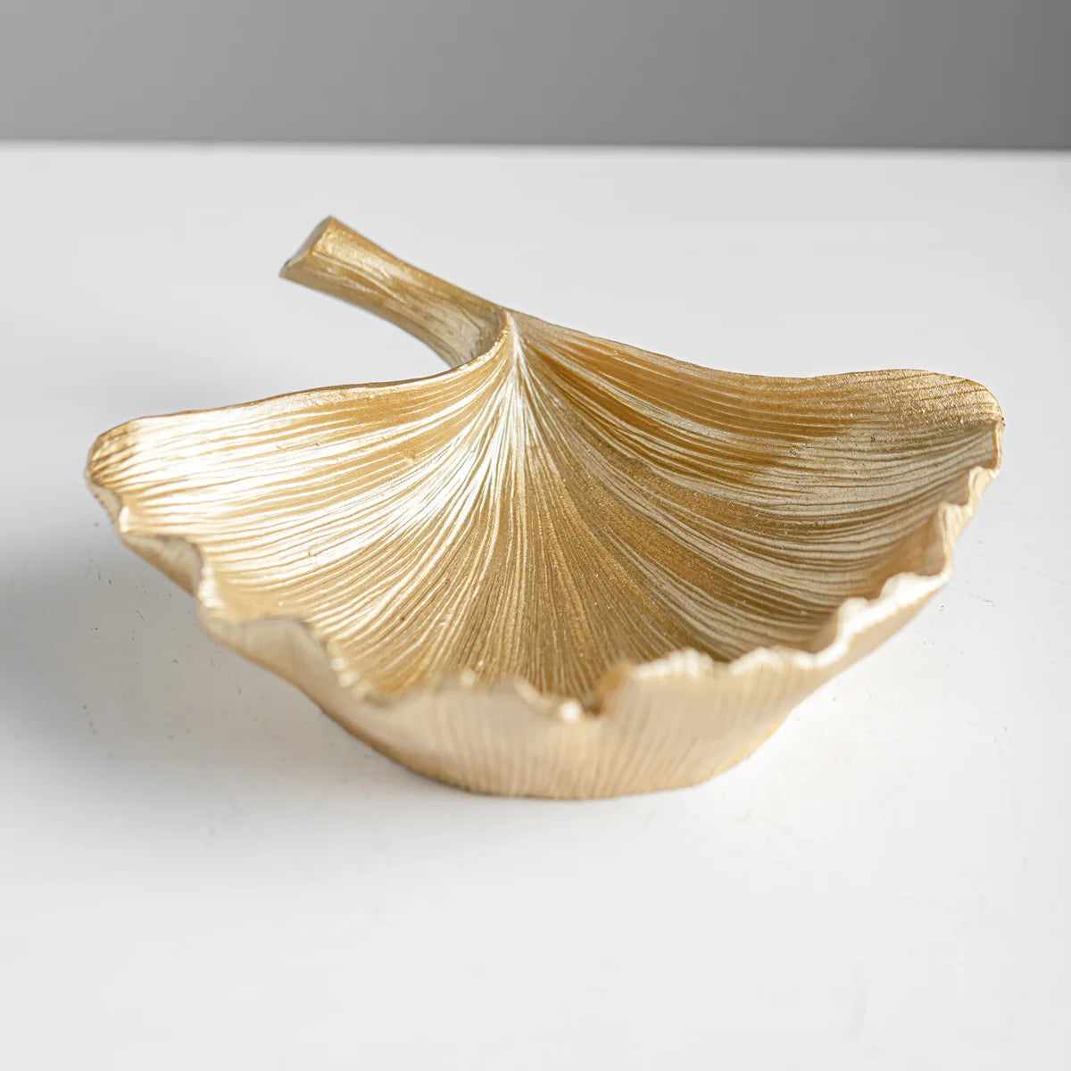 Golden Leaf Tabletop Sculpture