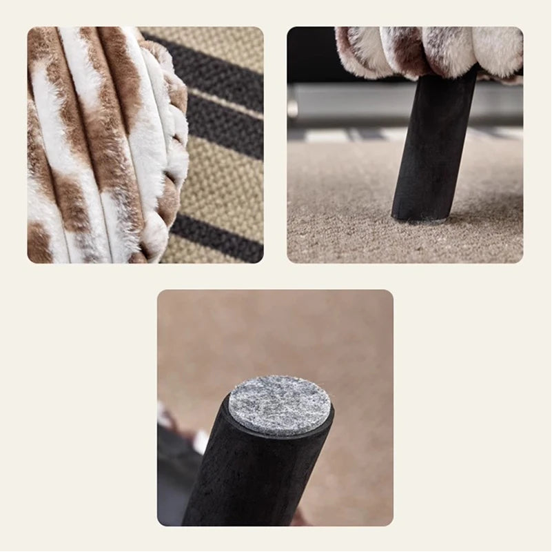 Plush Cushy Floor Stool