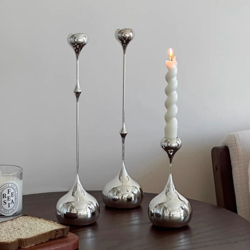 Contemporary Metallic Candlestick