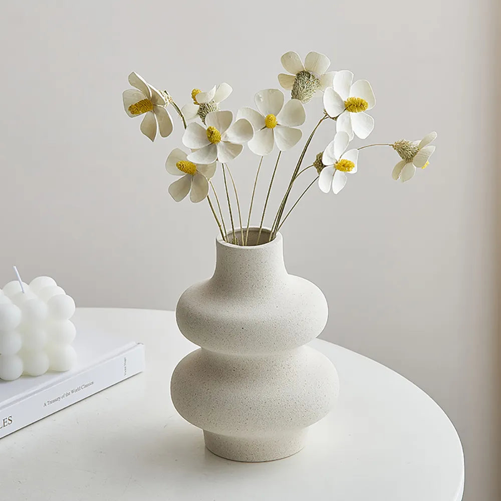 Curved Edges Ceramic Vase
