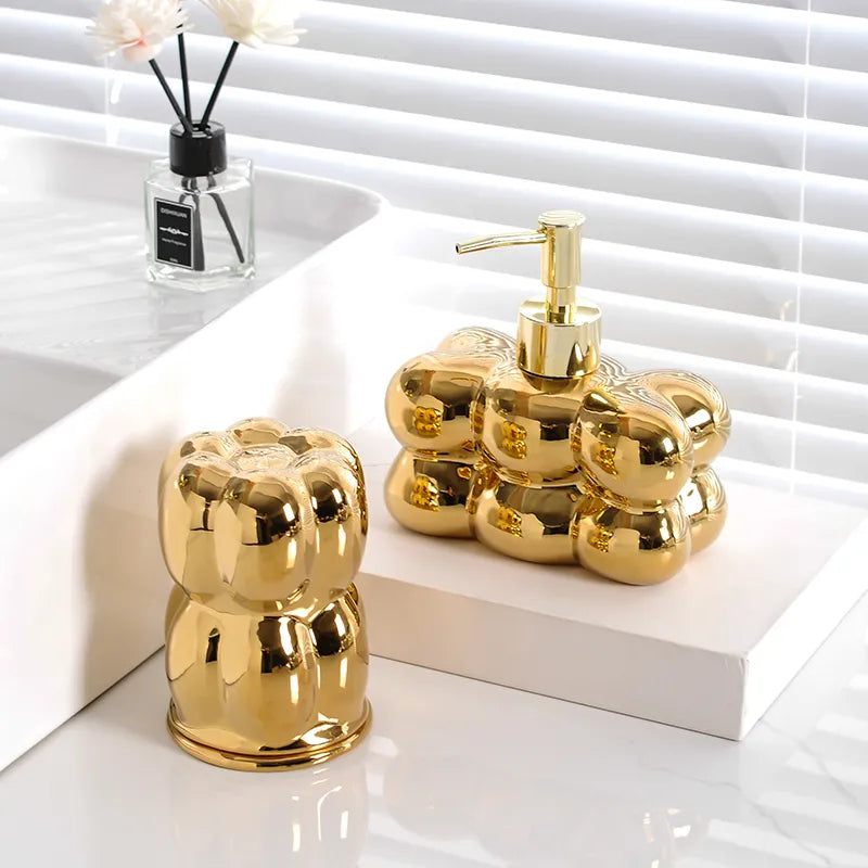 decorative bathroom accessories set
