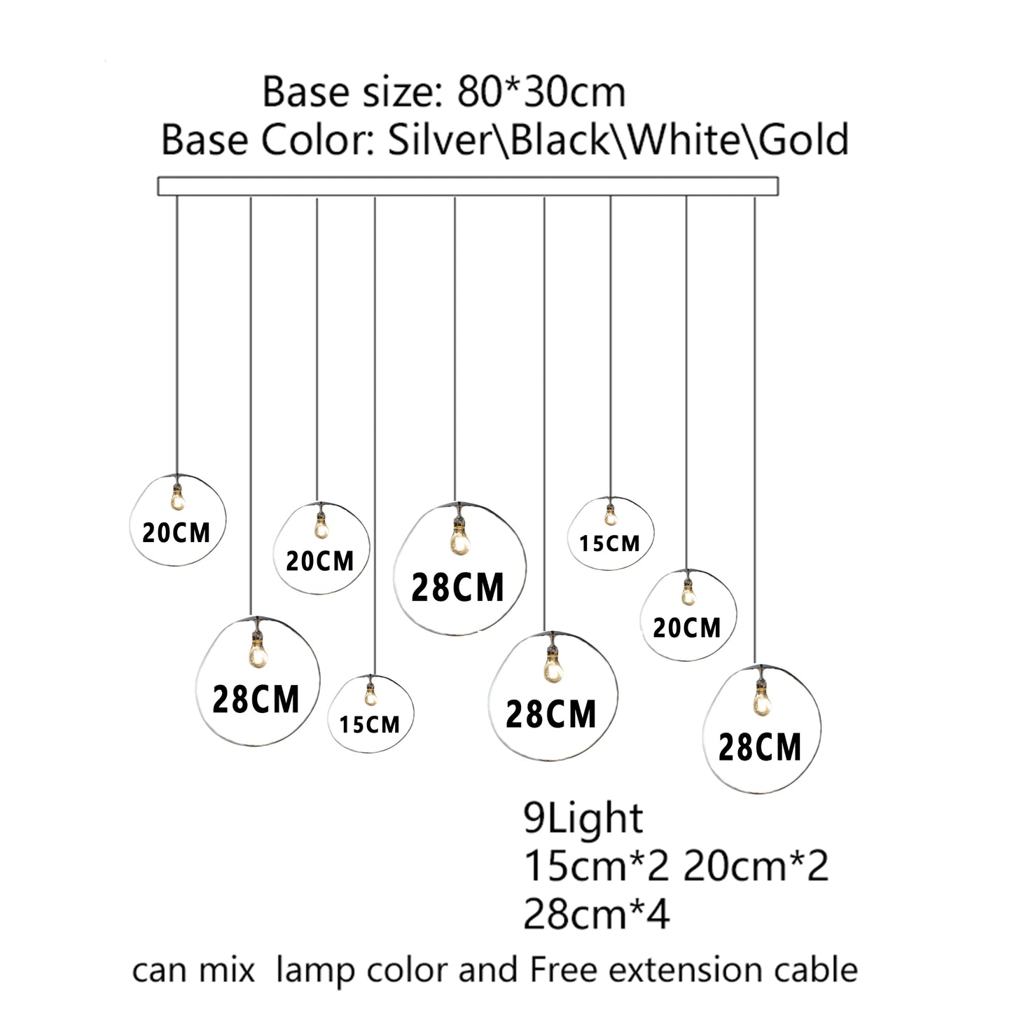 Iridescent Pendant Lights