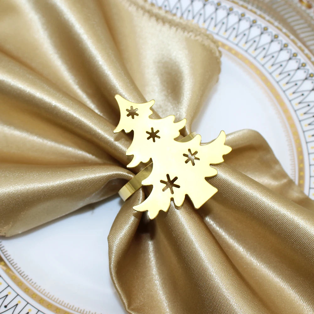 12Pcs Christmas Tree Napkin Ring