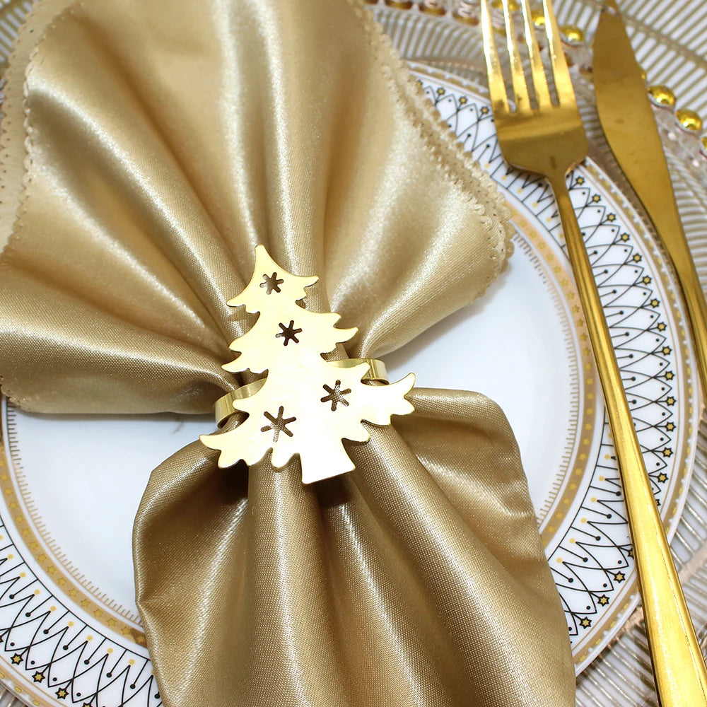 12Pcs Christmas Tree Napkin Ring