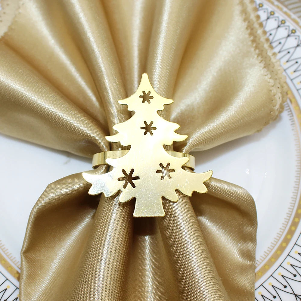 12Pcs Christmas Tree Napkin Ring