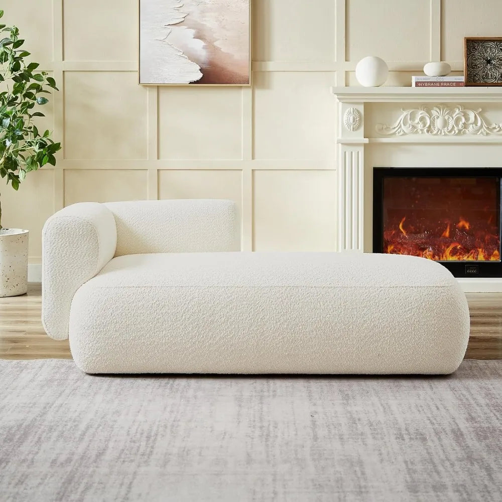 Plush Contemporary Chaise