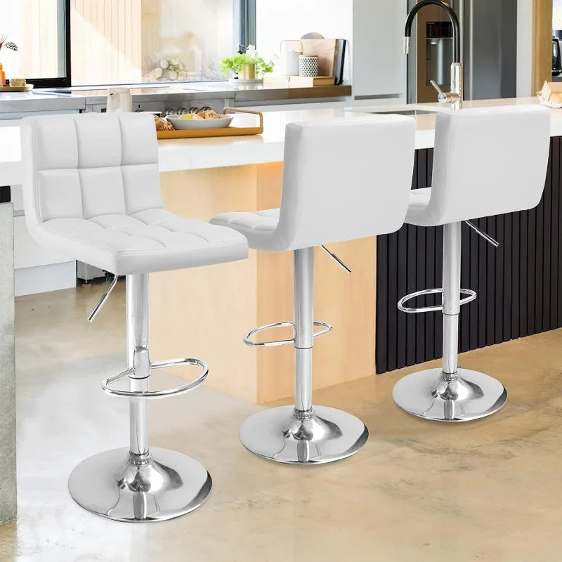 2 Piece Faux Leather Counter Stools
