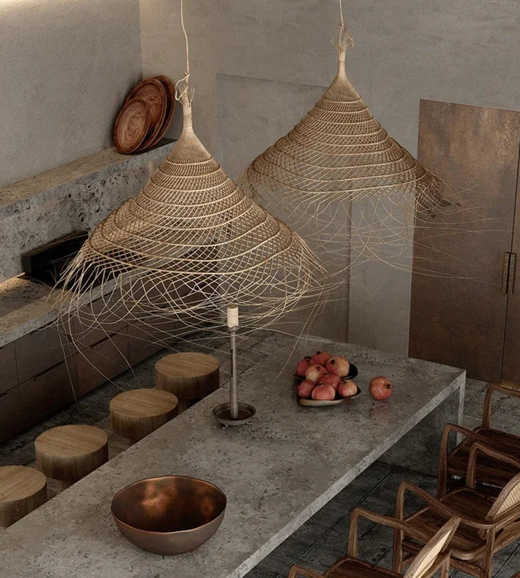 Rattan Boho Chic Pendant Lights
