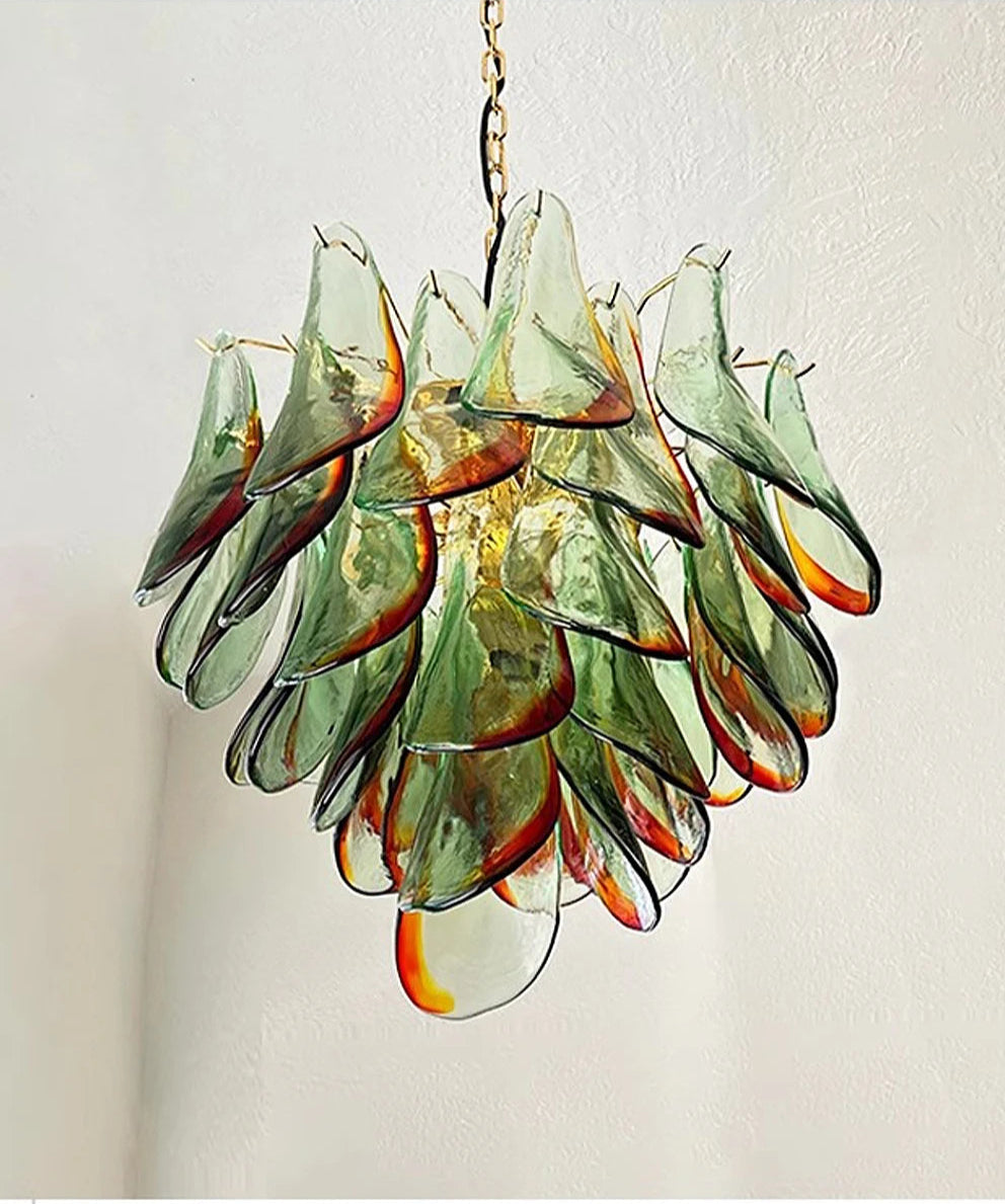 Glass Petal Chandelier