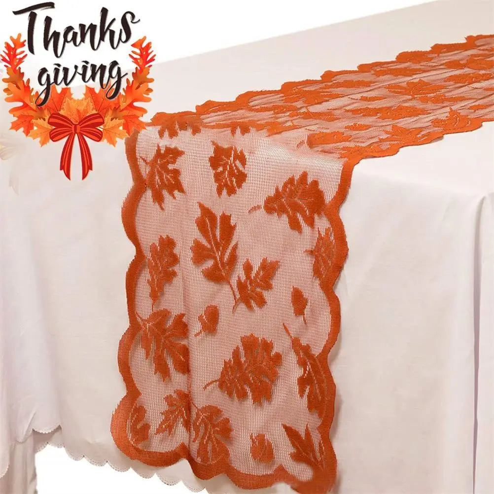 Lace Maple Leaf Table Runner