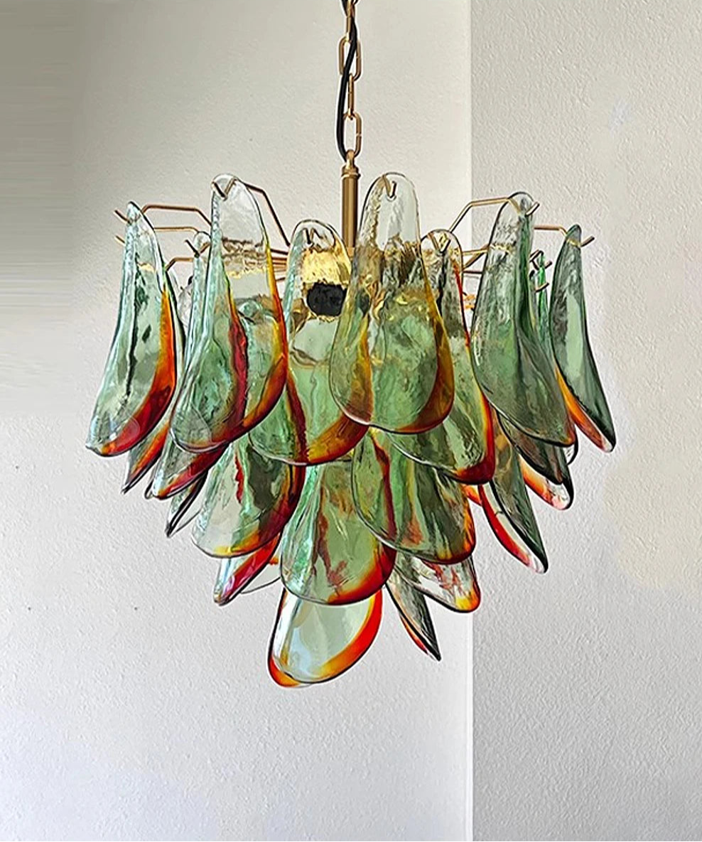 Glass Petal Chandelier