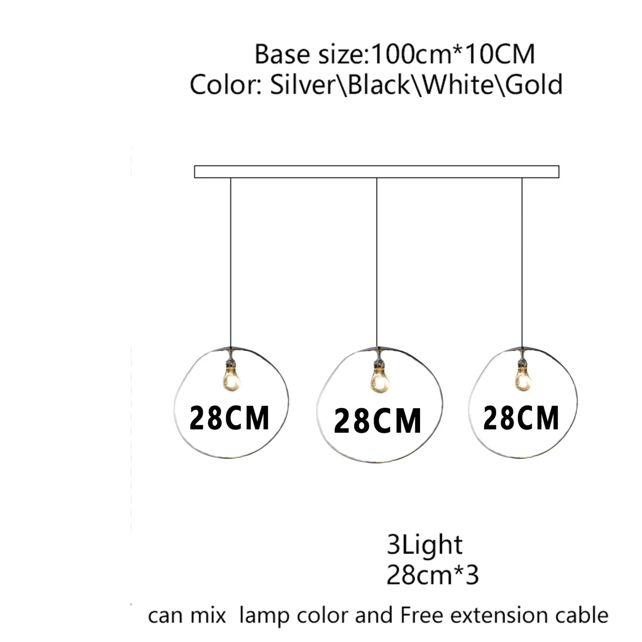 Iridescent Pendant Lights