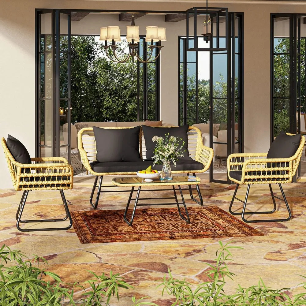 4 Piece Garden Furniture Set