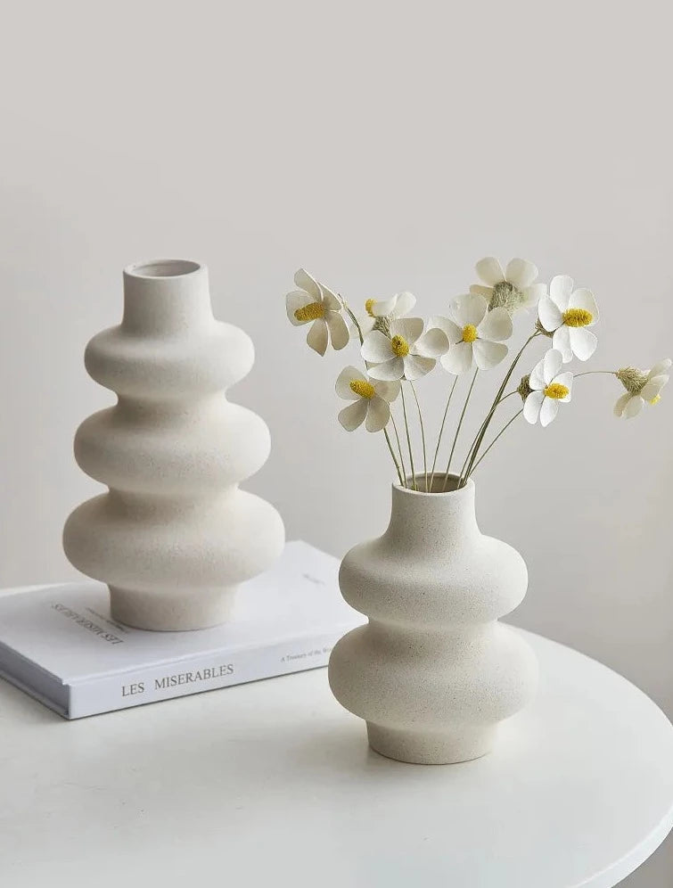 Curved Edges Ceramic Vase